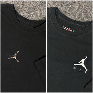 Lot Of 2 Air Jordan Shirt Mens M Black Short Sleeve T-shirt Jordan Basketball